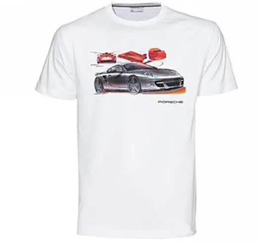 Porsche Classic White Tee Shirt - T-Shirt 1