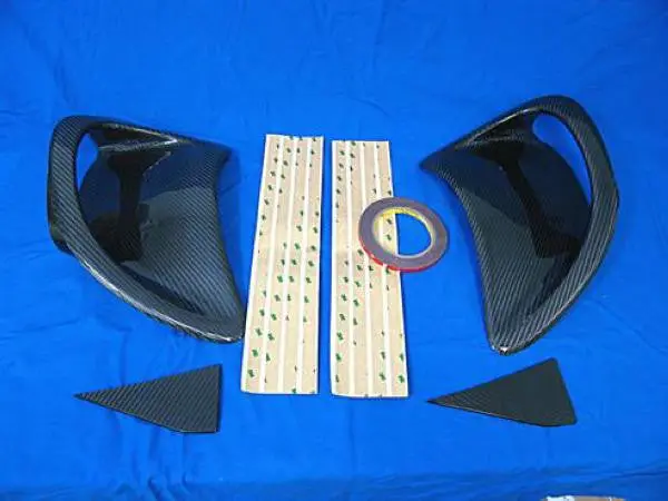 Porsche 996 Turbo Carbon Fiber Side Intake Covers 1