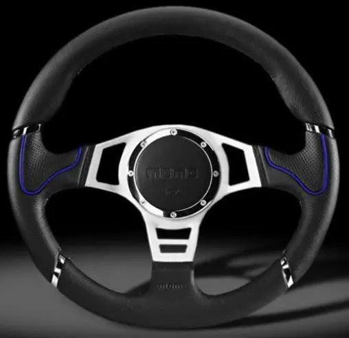 Momo Millenium Sport Steering Wheel - Blue 350Mm 1