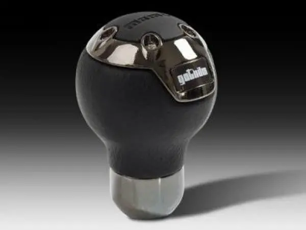 Momo Gotham Shift Knob - Black Leather 1
