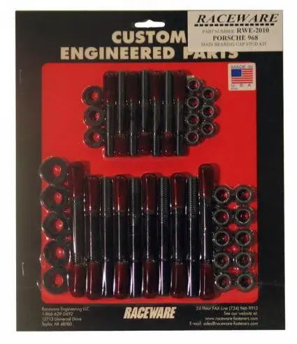 Porsche 968 Raceware Main Bearing Stud Cap Kit 1