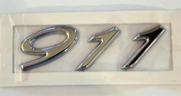 Porsche Emblem Badge Rear Deck - Chrome 911 1