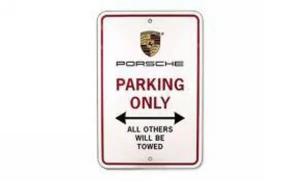 Porsche Parking Sign 1