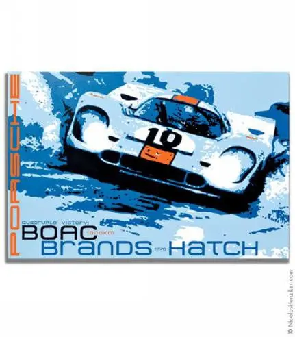 Porsche Brands-Hatch Canvas Giclee Print 1