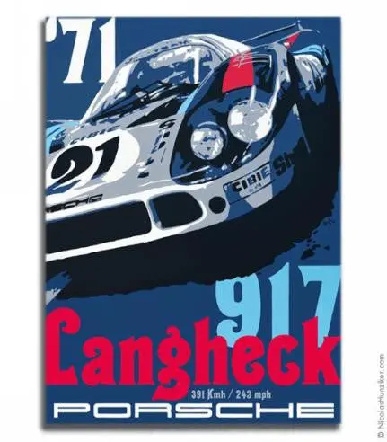 Porsche 1971 Porsche 917 Langheck Canvas Print 1