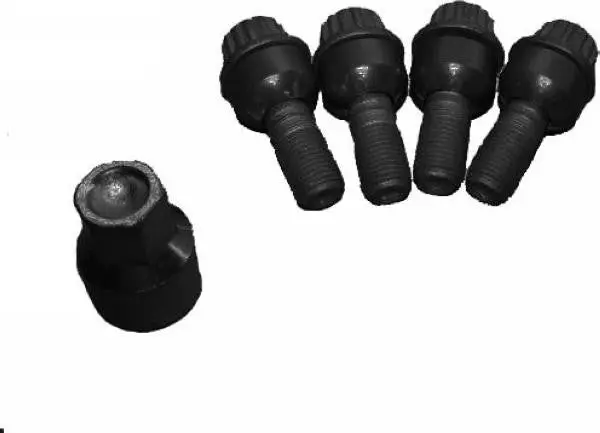 Porsche Wheel Bolt Lock Set - 45Mm Black 1