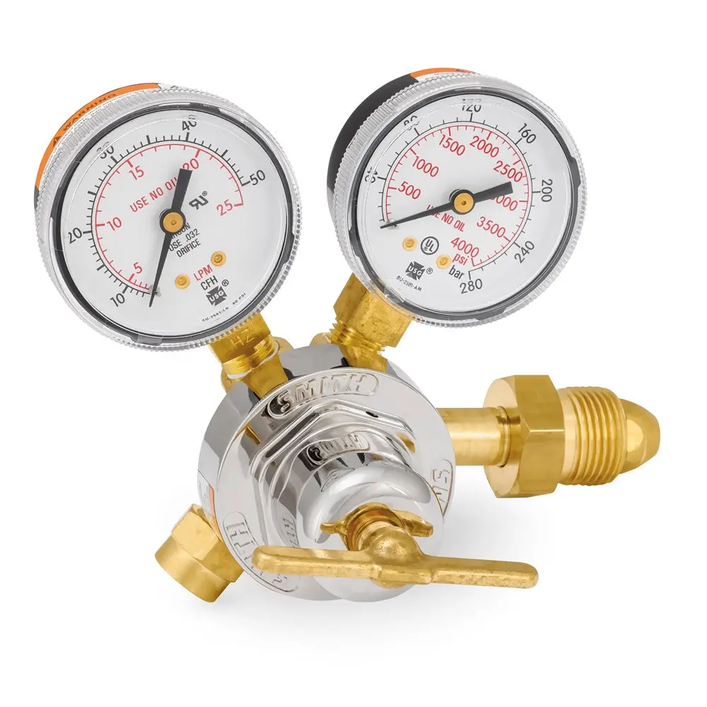Smith Series 31 Medium-Duty Flow Gauge Argon Regulator, Cga 580 1