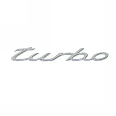 Porsche 996 Turbo Rear Deck Emblem - Chrome Turbo 1