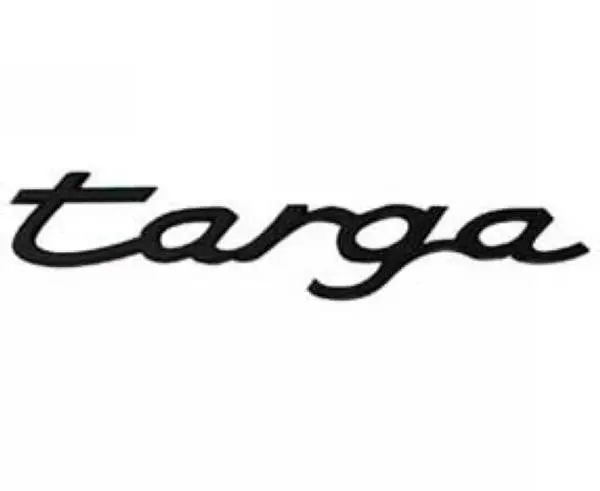 Porsche Emblem Badge Rear Deck - Black Targa 1