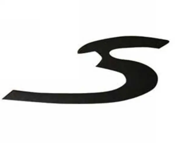 Porsche Emblem Badge Rear Deck - Gray S 1
