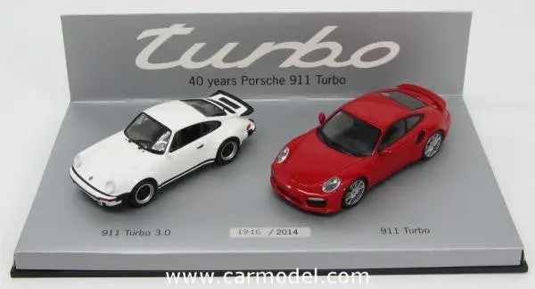 Porsche 40 Years Of 911 Turbo Model Car Set 1