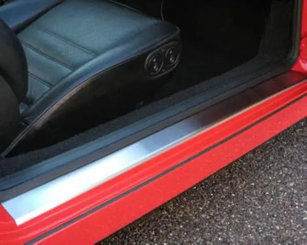 Porsche Stainless Steel Sill Plate Set-Plain 1