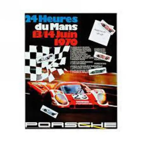 Porsche Classic 1970 24 Heures Du Mans Magnet Set 1
