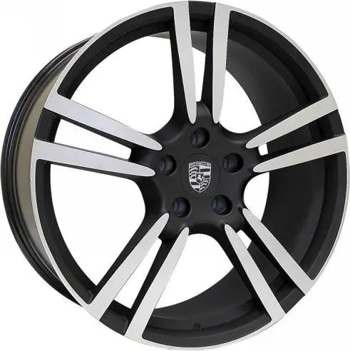 Porsche Stuttgart Wheel Rim 22 X 11 Satin Blk Rear 1