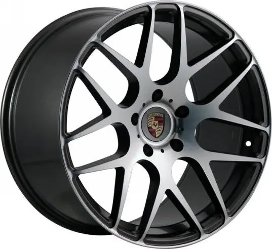 Porsche Imola Wheel Rim 22 X 11 Dark Grey Rear 1