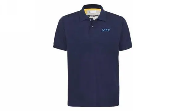 Porsche Polo Shirt - Dark Blue With 911 Insignia 1