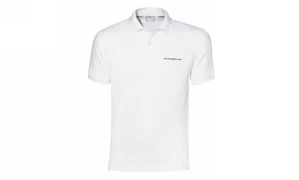 Porsche Polo Shirt - White With Porsche Insignia 1