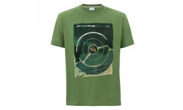 Porsche Retro Spirit T-Shirt Tee Shirt - Green 1