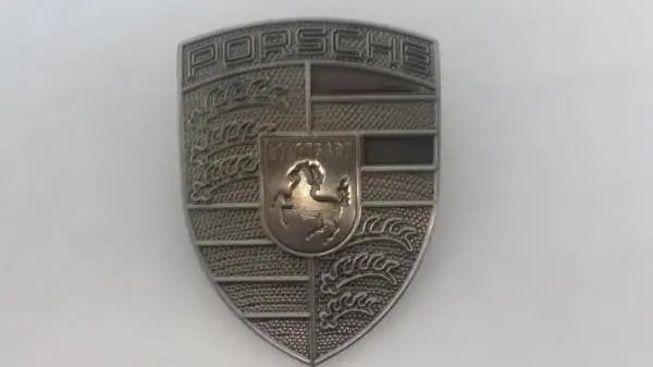 Porsche Hood Badge Crest Metal Color 1