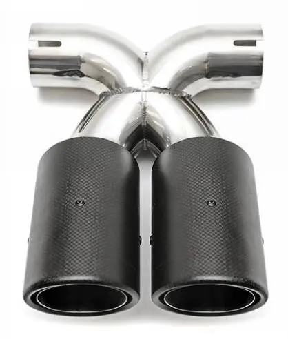 Porsche Cayman Boxster Muffler Tips Set Dual Round 1