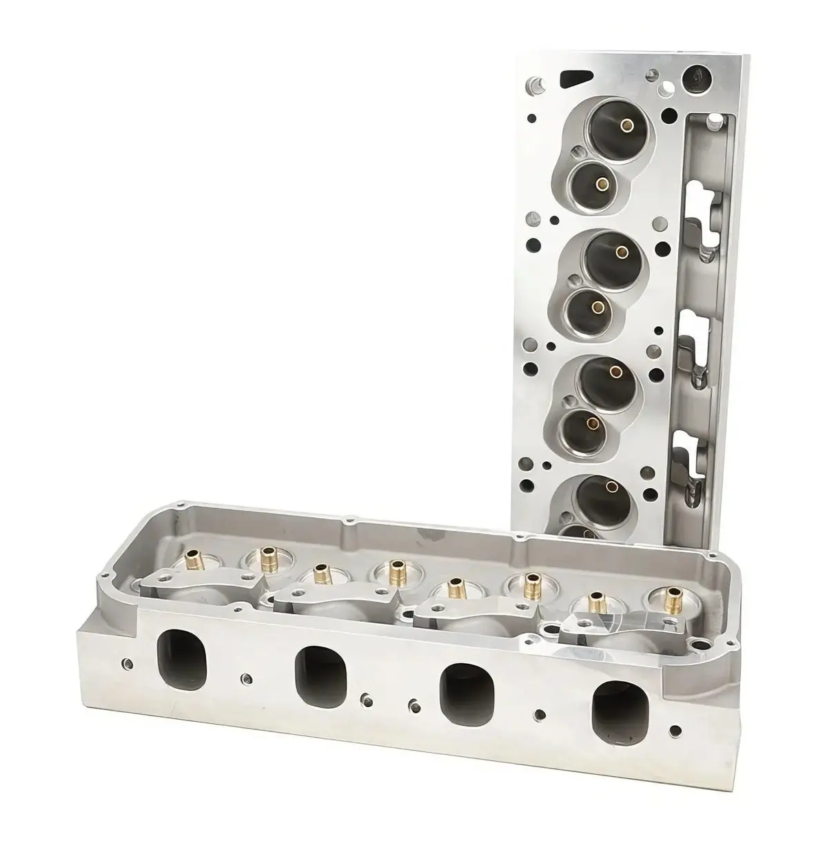 351 Cleveland Alloy Heads 2V 205Cc Intake Runners 68Cc Chambers Bare Pair 302C 383 393 408 Cleveland Cylinder Heads 1