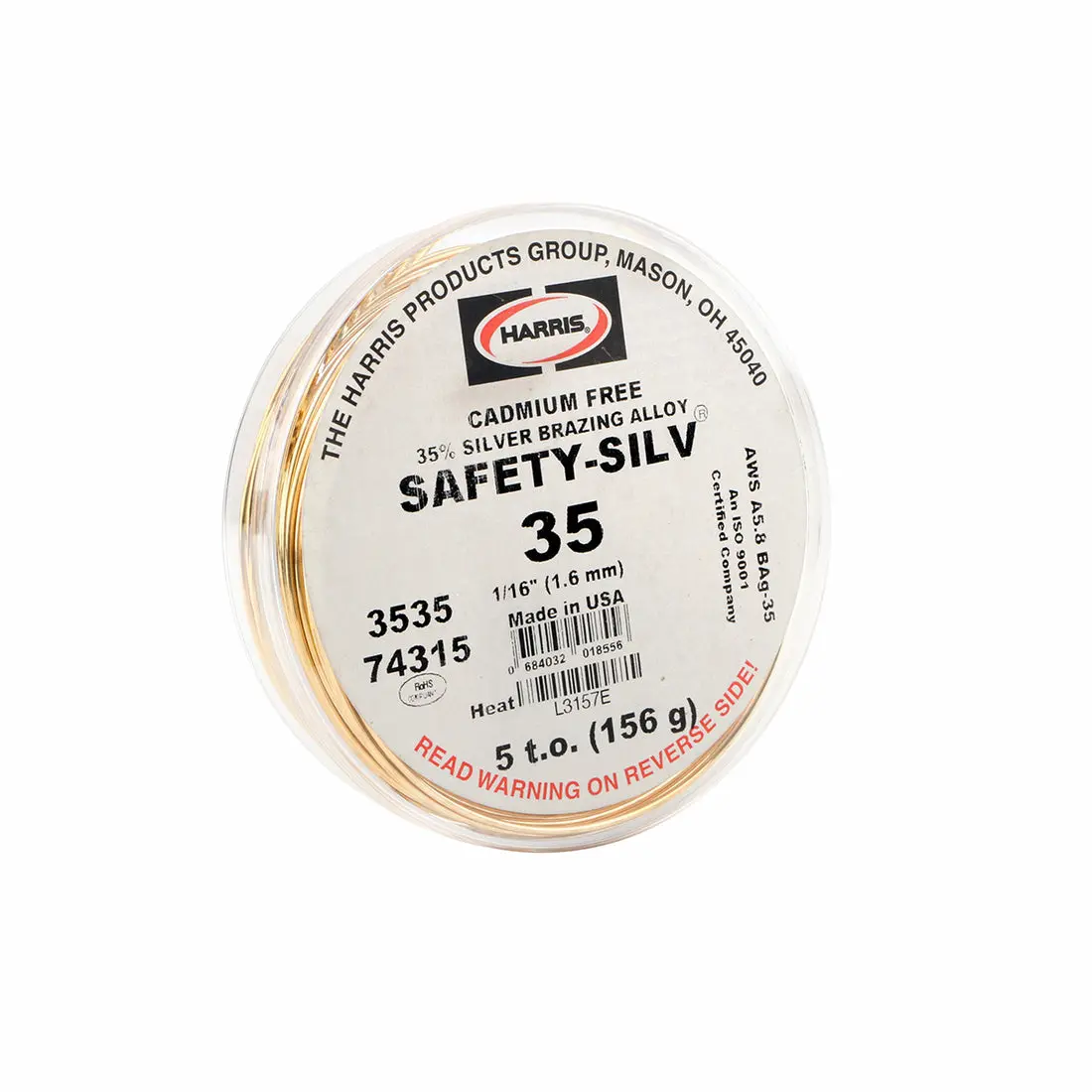 Harris Safety-Silv 35 High Silver Brazing Alloy 2