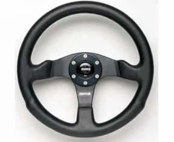 Momo Competition Steering Wheel - Black Airleather 1