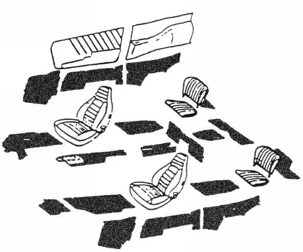 Porsche Interior Carpet Set Domestic - Targa 1