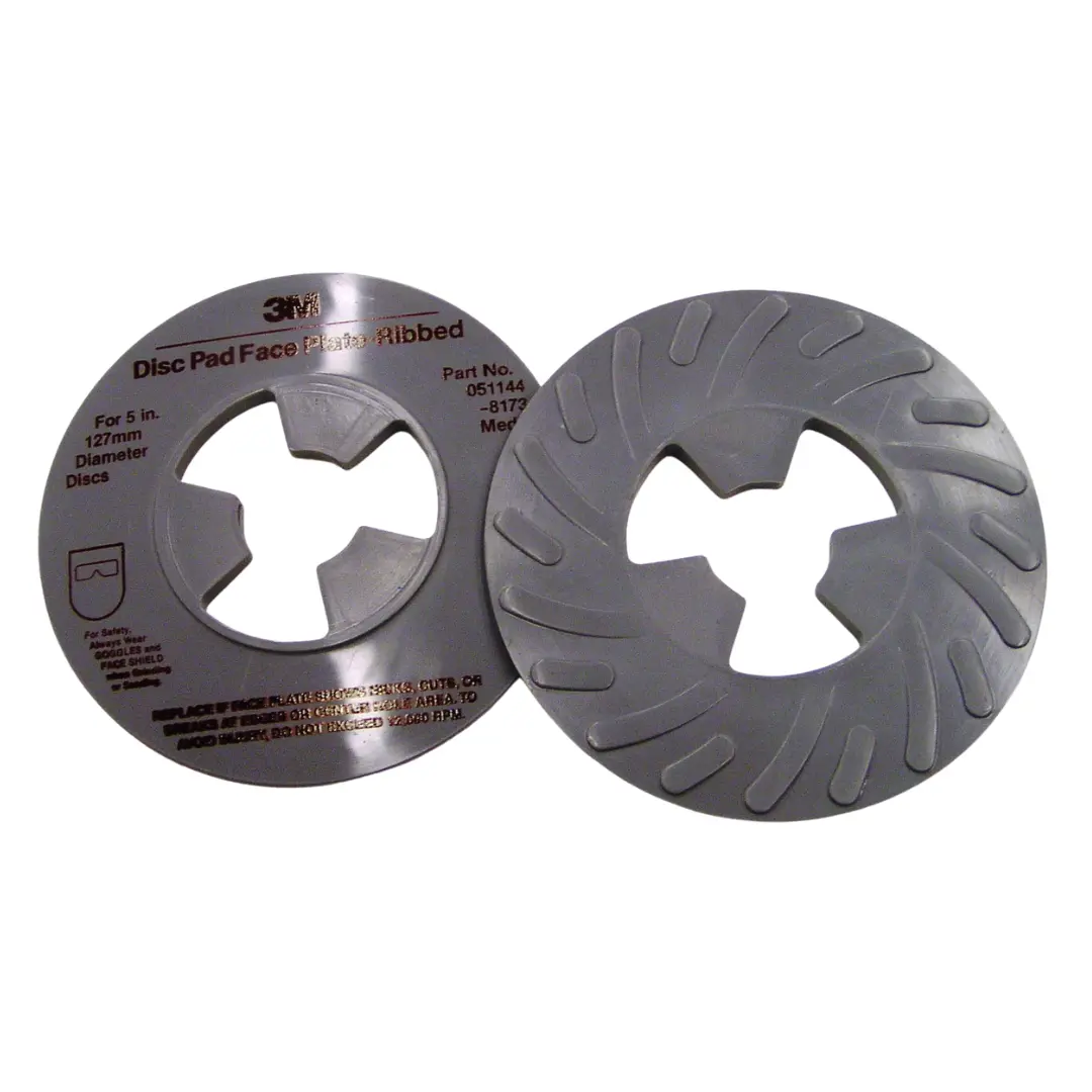 3M Ab81734, Disc Pad Ribbed Face Plate, 5" Grey 1