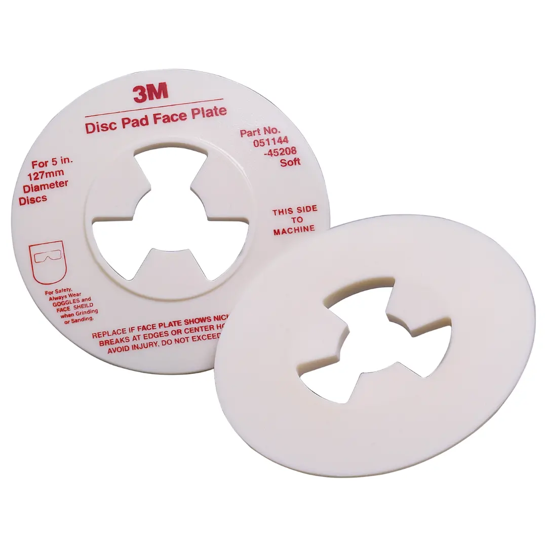 3M Ab45208, Disc Pad Face Plate, 5" White 1