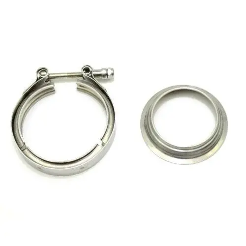 Borg Warner S200 S300 Turbo Marmon 4.21" 3" Turboback Flange & Clamp V-Band V.1 1