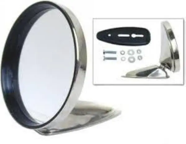 Mirror Door Round Chrome - Left 1