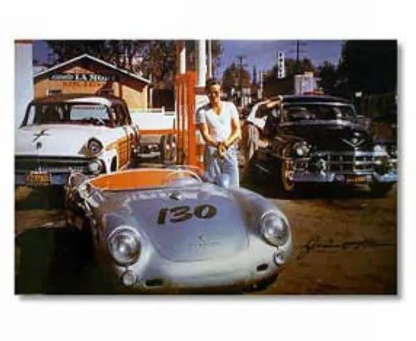 Porsche Poster - James Dean The Final Ride 1