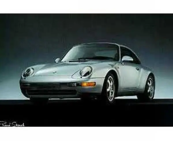 Porsche Poster - Silver 993 1