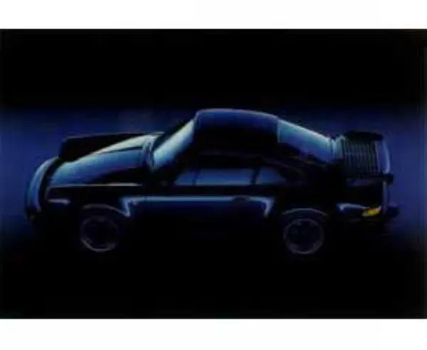 Porsche Poster - Black 911 Turbo 1