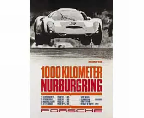 Porsche Poster - Nurburgring 1967 1