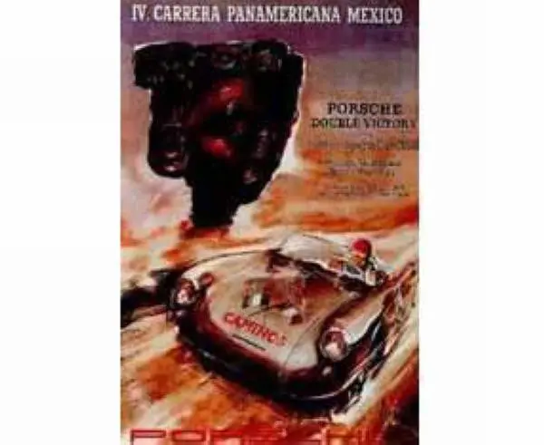 Porsche Poster - Carrera Pan Am Mexico 1