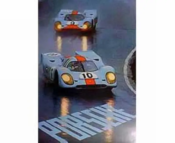 Porsche Poster - Gulf 917'S In Apex 1