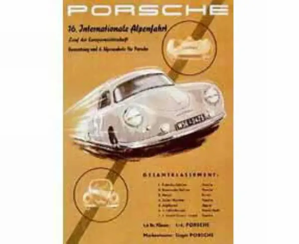 Porsche Poster - 1953 International 356 R 1