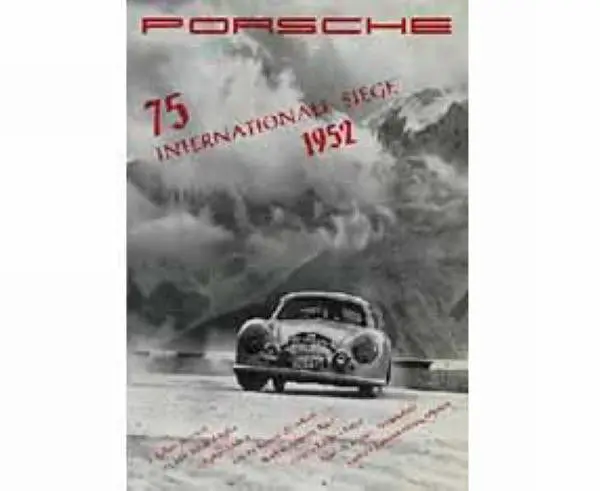 Porsche Poster - 1952 75 Victories 1