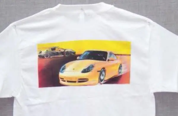 Porsche Gt3 Style Tee Shirt White 1