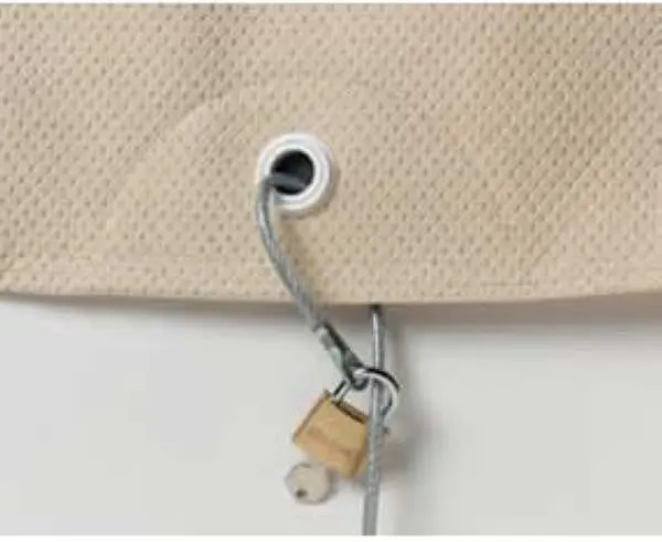 Porsche Car Cover Lock And Cable 1