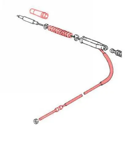 Porsche Emergency Hand Brake Parking Cable - Right 1