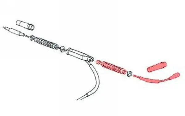 Porsche Emergency Hand Brake Parking Cable - Left 1