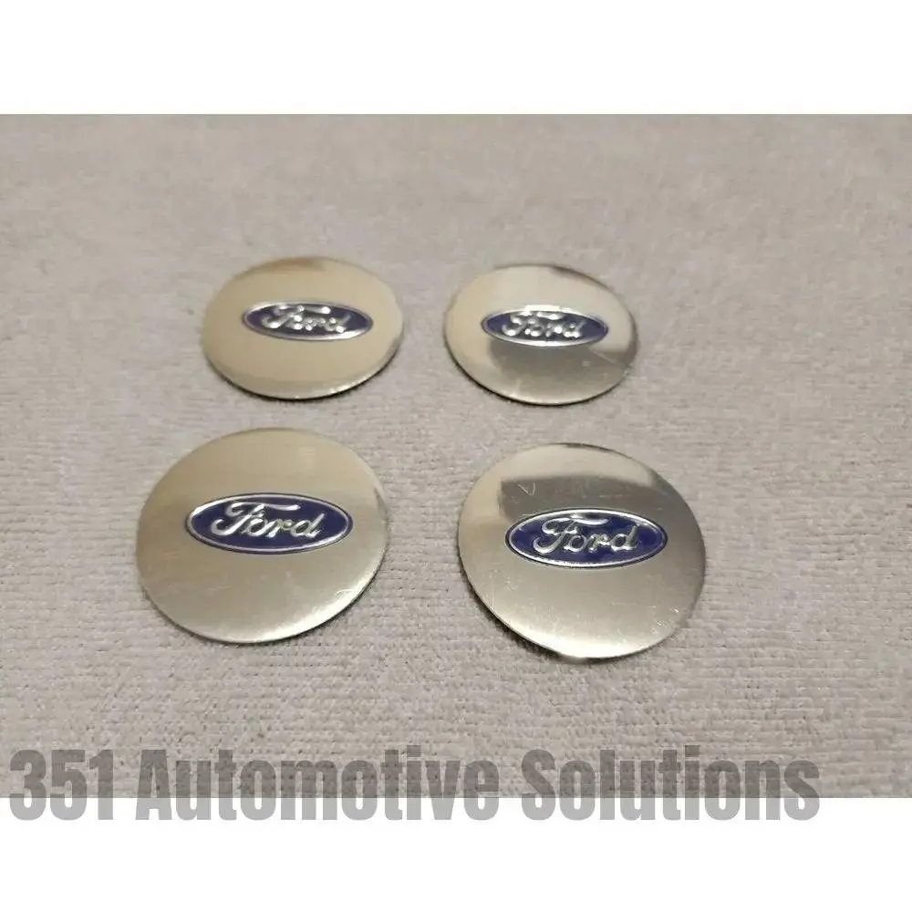 4X 40Mm Bathurst Style Wheel Center Cap Decals Xc Fairmont Gxl Silver Ford Xd Esp 1