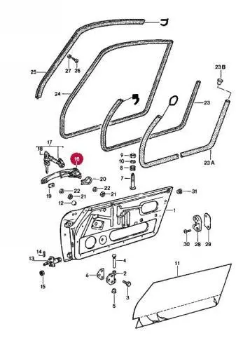 Porsche Door Handle Outer Right Chrome - Oem 1