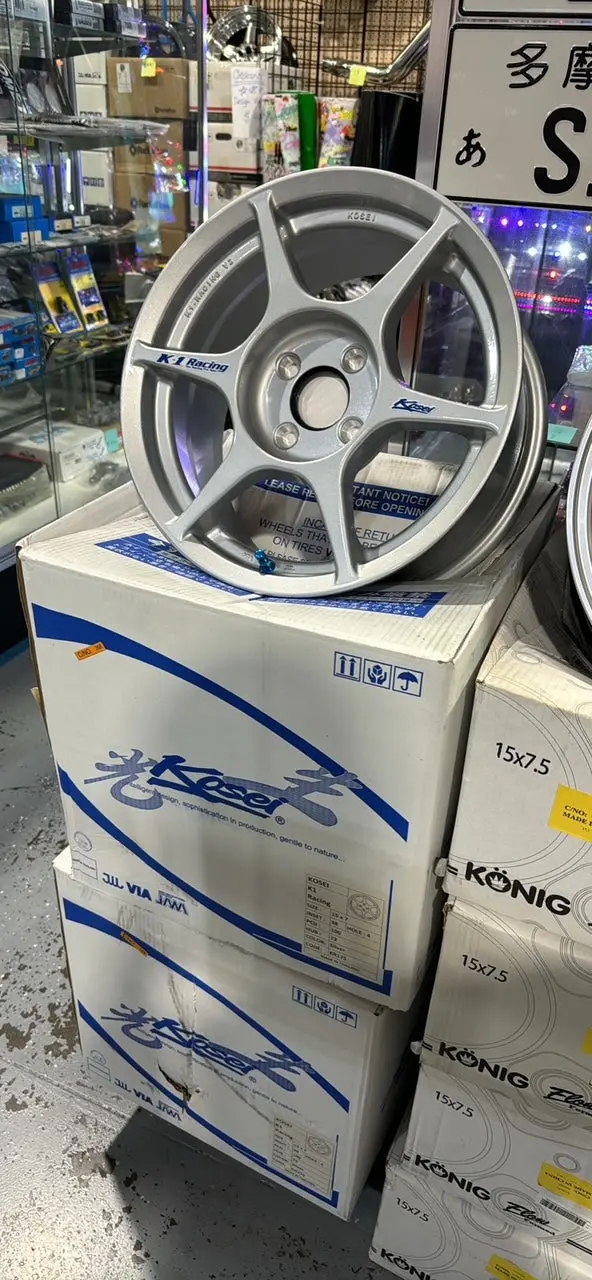 4X Kosei K1 Silver 4X100 +38 For Honda Acura Civic Integra Crx And More 1
