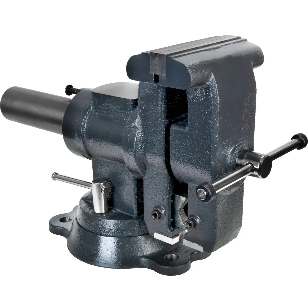 Buildpro Vise With 360° Rotating Jaw & Base, Fits 5/8 Holes 1