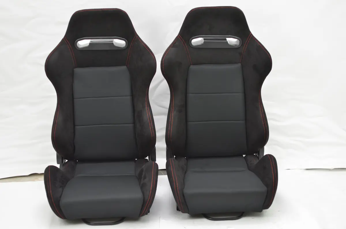 Dc2 Ek9 Ctr Itr Sr3 Style Reclinable Seats Black 2Pcs Sliders Seat 1