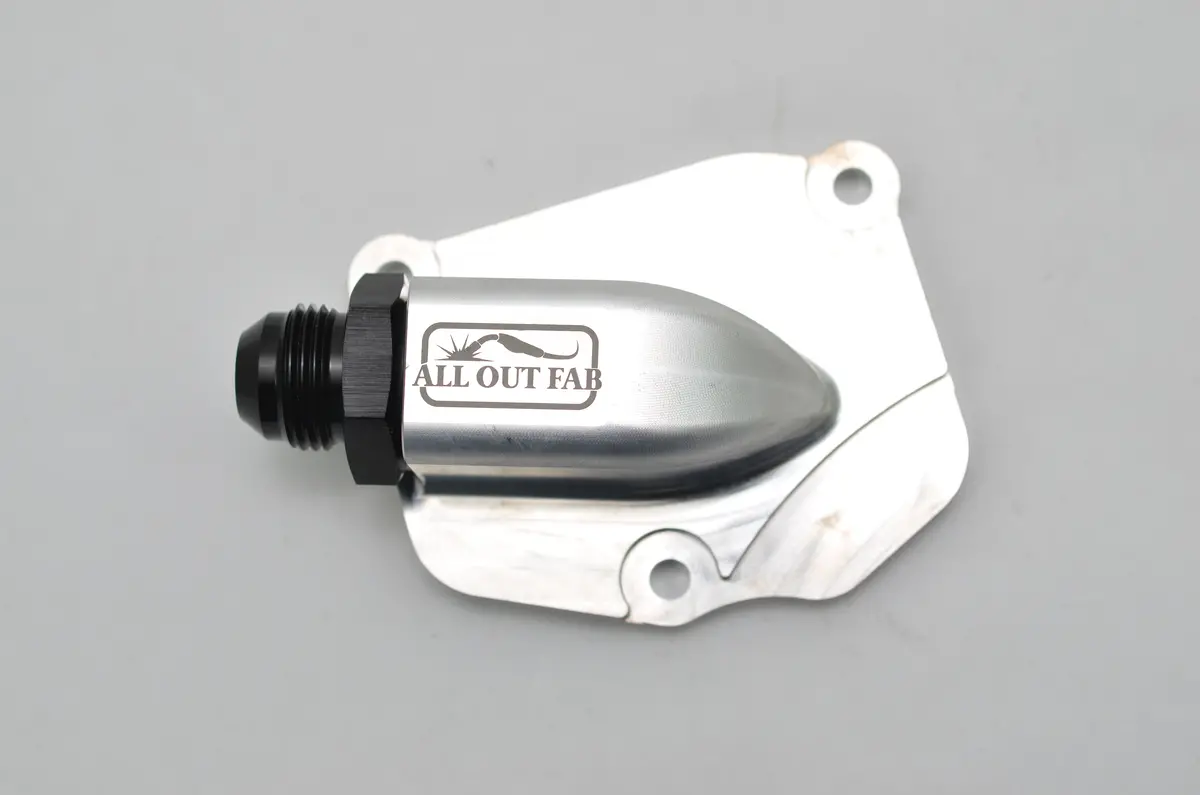 K20 K24 Tensioner Plate 90° Billet Oil Drain Catch Can K20 K24 Black/Silver 2